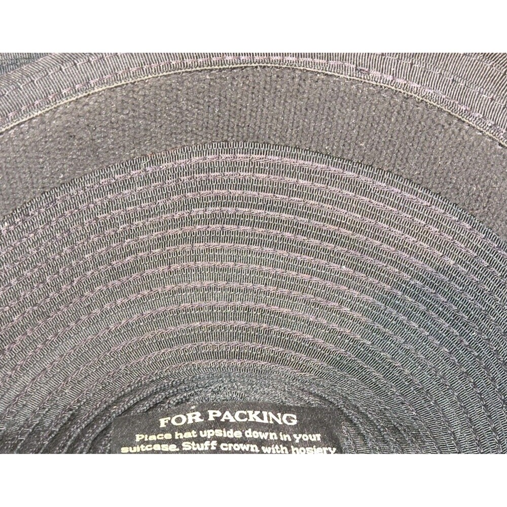 Eric Javits VTG Black Squishee Sun Hat Packable SPF 50+ Repells Water Twist Band - Picture 11 of 13